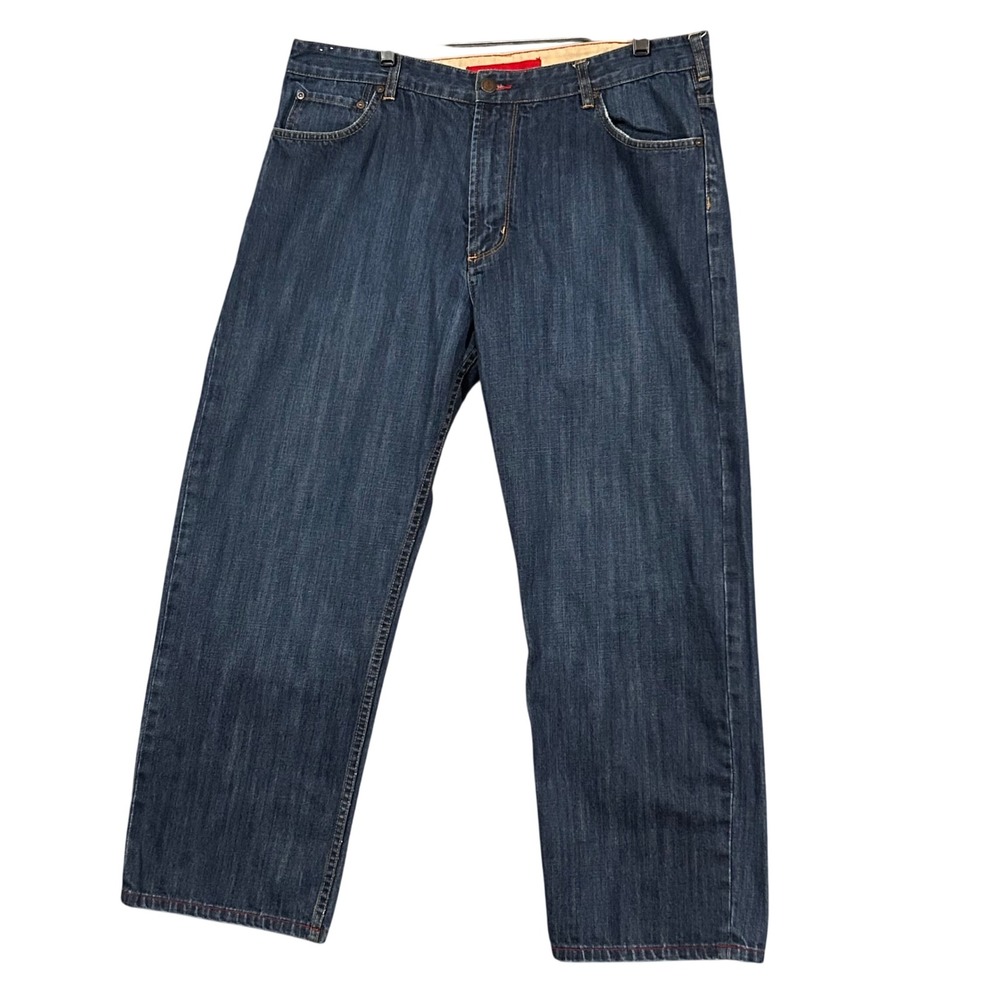 Nautica Mens Relaxed Fit Straight Leg Jeans Medium Wash Blue Denim 38 x 30